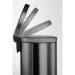 Durable Gloss Finish Round Metal Pedal Bin - 5 Litre - Charcoal Grey 