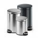 Durable Gloss Finish Round Metal Pedal Bin - 12 Litre - Charcoal Grey 