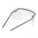 Durable Eye Protection Safety Glasses PPE with Replacable Visor - 25 Pack - Grey 343537