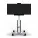 Durable COWORKSATION Smart Mobile TV Stand on Wheels - 19 - 65in White 