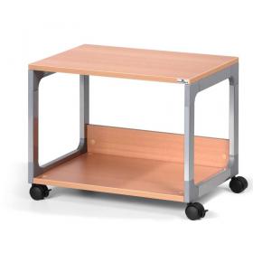 Durable Multi Function Office Trolley 48 - Includes 2 Strong Shelves - Beech 3710124