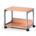 Durable Multi Function Office Trolley 48 - Includes 2 Strong Shelves - Beech 