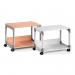 Durable Multi Function Office Trolley 48 - Includes 2 Strong Shelves - Beech 