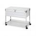 Durable Locking Lid Suspension File Trolley - for 100 A4 Folders - Grey 