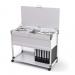 Durable Locking Lid Suspension File Trolley - for 100 A4 Folders - Grey 