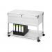 Durable Locking Lid Suspension File Trolley - for 100 A4 Folders - Grey 