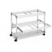 Durable 2 Level Suspension File Trolley - for 200 A4 Folders - Grey 