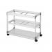 Durable 2 Level Suspension File Trolley - for 200 A4 Folders - Grey 