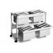 Durable 2 Level Suspension File Trolley - for 200 A4 Folders - Grey 