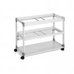 Durable 2 Level Suspension File Trolley - for 200 A4 Folders - Grey 379210