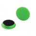 Durable Strong Circular Button Magnets for Fridge Memos - 20 Pack - 37mm - Green 