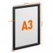 Durable Aluminium Snap Frame Retail Clip Poster Holder Notice Board - A3 Black 479701