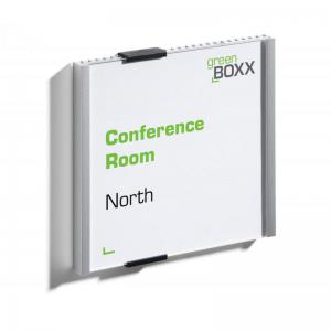Durable Anodised Aluminium Square Door Sign Holder Wall Mounted -