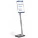 Durable INFO SIGN Aluminium Display Panel Info Floor Stand A3 - 1.25m - Silver 481323