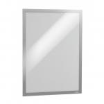 Durable DURAFRAME Self Adhesive Magnetic Signage Frame - A3 Silver 483823