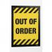 Durable DURAFRAME Wallpaper Self Adhesive Magnetic Signage Frame - A4 Black 