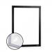 Durable DURAFRAME Wallpaper Self Adhesive Magnetic Signage Frame - A4 Black 