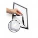 Durable DURAFRAME Wallpaper Self Adhesive Magnetic Signage Frame - A4 Black 