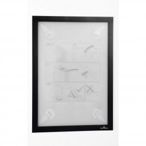Durable DURAFRAME Wallpaper Self Adhesive Magnetic Signage Frame - A4