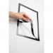 Durable DURAFRAME Wallpaper Self Adhesive Magnetic Signage Frame - A3 Black 