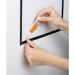 Durable DURAFRAME Wallpaper Self Adhesive Magnetic Signage Frame - A3 Black 