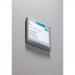 Durable Adhesive CLICK SIGN Wall Mounted Door Sign Holder - 149x105mm - Grey 