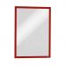 Durable DURAFRAME Magnetic Document Signage Frame for Metal - 5 Pack - A3 Red 486803