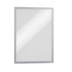 Durable DURAFRAME Magnetic Signage Frame for Metal - 5 Pack - A3 Silver 486823