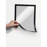 Durable DURAFRAME Magnetic Document Signage Frame for Metal - 5 Pack - A4 Black 486901