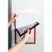 Durable DURAFRAME Magnetic Document Signage Frame for Metal - 5 Pack - A4 Red 