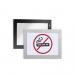 Durable DURAFRAME Self Adhesive Magnetic Signage Frame - 2 Pack - A6 Black 