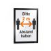 Durable DURAFRAME Self Adhesive Magnetic Signage Frame - 2 Pack - A4 Black 