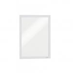 Durable DURAFRAME Self Adhesive Magnetic Signage Frame - 2 Pack - A4 White 487202