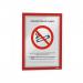 Durable DURAFRAME Self Adhesive Magnetic Signage Frame - 2 Pack - A4 Red 