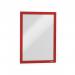 Durable DURAFRAME Self Adhesive Magnetic Signage Frame - 2 Pack - A4 Red 487203