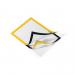 Durable DURAFRAME Self Adhesive Magnetic Signage Frame - 2 Pack - A4 Yellow 