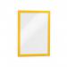 Durable DURAFRAME Self Adhesive Magnetic Signage Frame - 2 Pack - A4 Yellow 487204