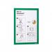 Durable DURAFRAME Self Adhesive Magnetic Signage Frame - 2 Pack - A4 Green 