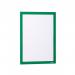 Durable DURAFRAME Self Adhesive Magnetic Signage Frame - 2 Pack - A4 Green 487205