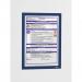 Durable DURAFRAME Self Adhesive Magnetic Signage Frame - 2 Pack - A4 Blue 