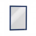 Durable DURAFRAME Self Adhesive Magnetic Signage Frame - 2 Pack - A4 Blue 487207