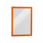 Durable DURAFRAME Self Adhesive Magnetic Signage Frame - 2 Pack - A4 Orange 487209