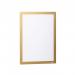 Durable DURAFRAME Self Adhesive Magnetic Signage Frame - 2 Pack - A4 Gold 487230