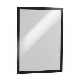 Durable DURAFRAME Self Adhesive Magnetic Signage Frame - 2 Pack - A3 Black 487301