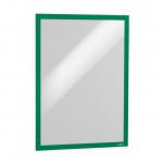 Durable DURAFRAME Self Adhesive Magnetic Signage Frame - 2 Pack - A3 Green 487305