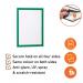 Durable DURAFRAME Self Adhesive Magnetic Signage Frame - 10 Pack - A4 Green 