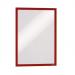 Durable DURAFRAME Self Adhesive Magnetic Signage Frame - 6 Pack - A3 Red 488303