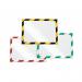 Durable DURAFRAME Adhesive Magnetic Hazard Frame - 2 Pack - A4 Black & Yellow 