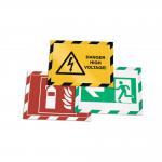 Durable DURAFRAME Adhesive Magnetic Hazard Frame - 2 Pack - A4 Green & White 4944131