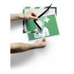 Durable DURAFRAME Security Self-Adhesive A4 Green/White - Pack of 2 4944131